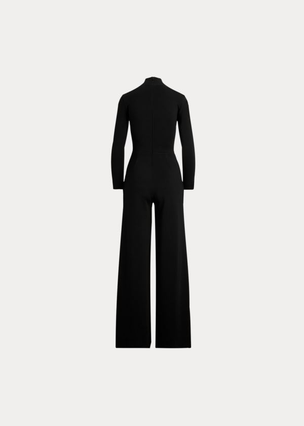 Ralph Lauren Belted Merino Wool Jumpsuit Dame Danmark (LPRGW7325)